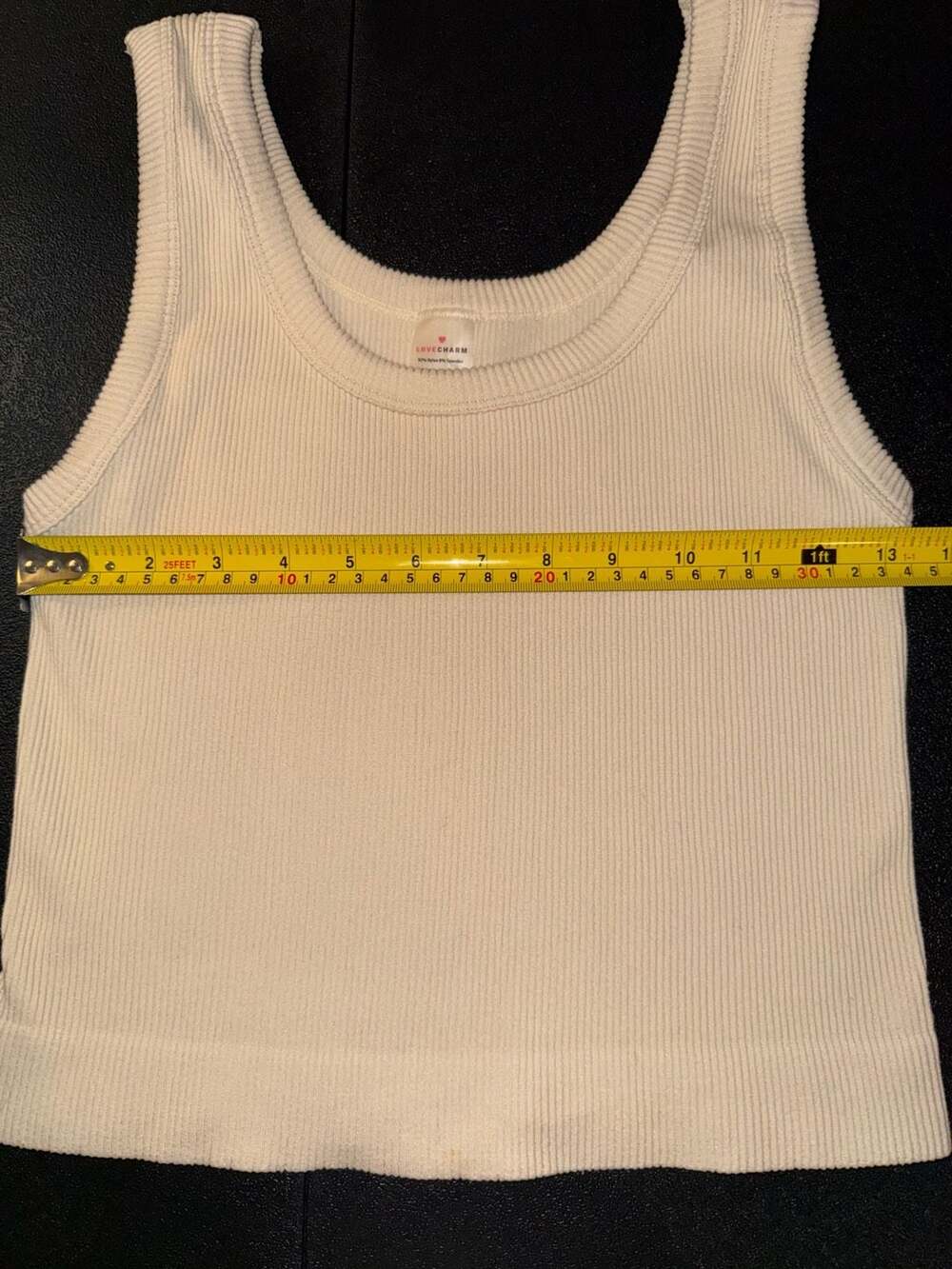LoveCharm Ribbed Crop Tank To size-M/L - Picture 4 of 5